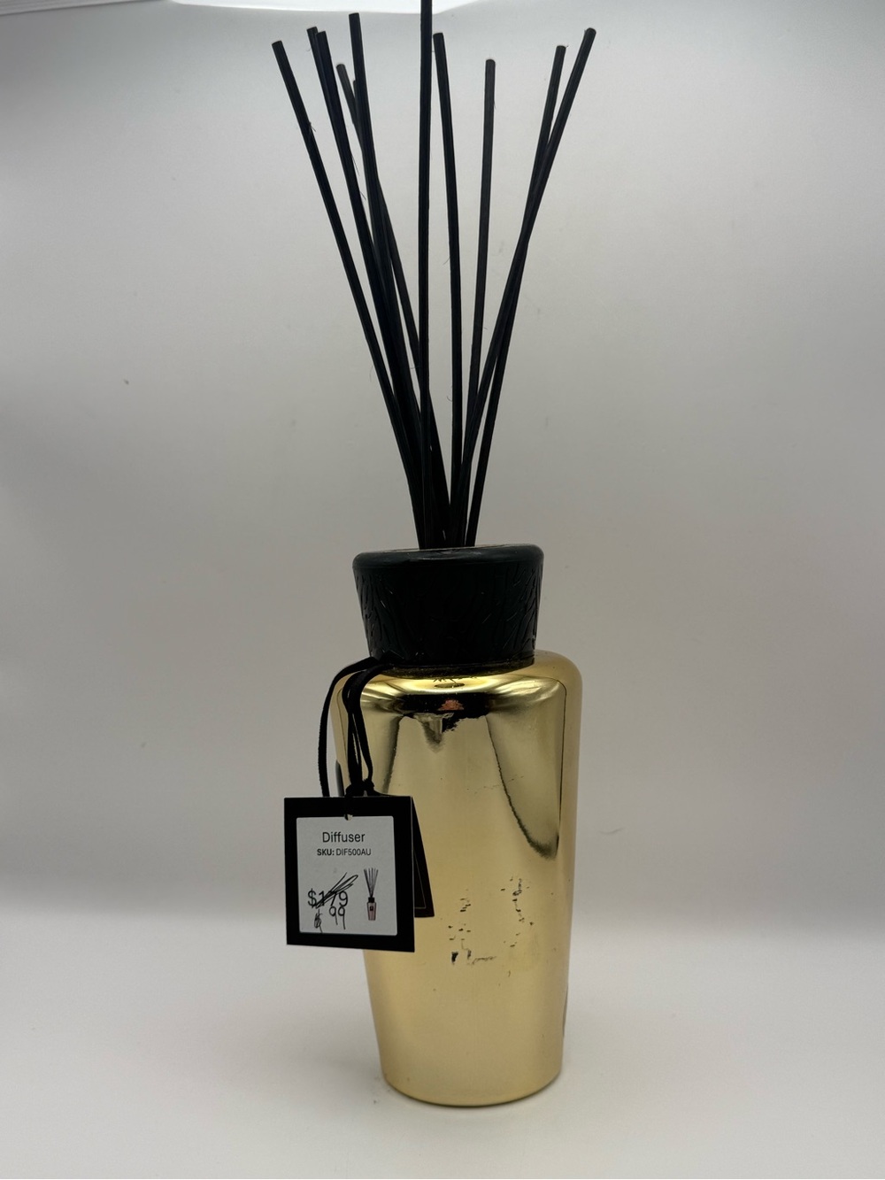 Baobab Collection Gold Black Reed Diffuser Luxury Home Decor Divine Interiors